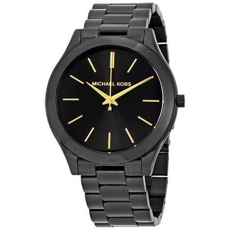 michael kors slim runway mk3222 watch|Michael Kors black runway watch.